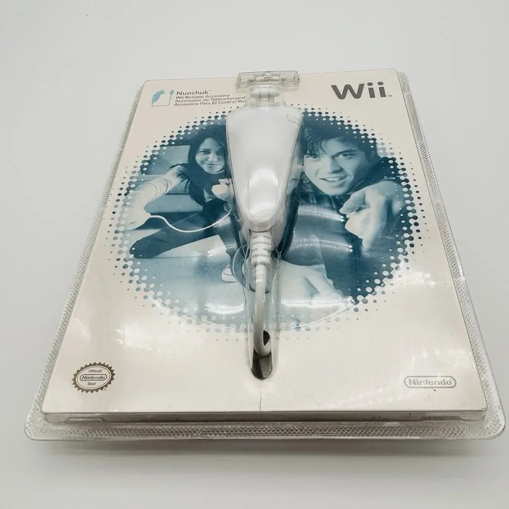 Official Nintendo Wii OEM Nunchuck Controller, NEW Factory Sealed
